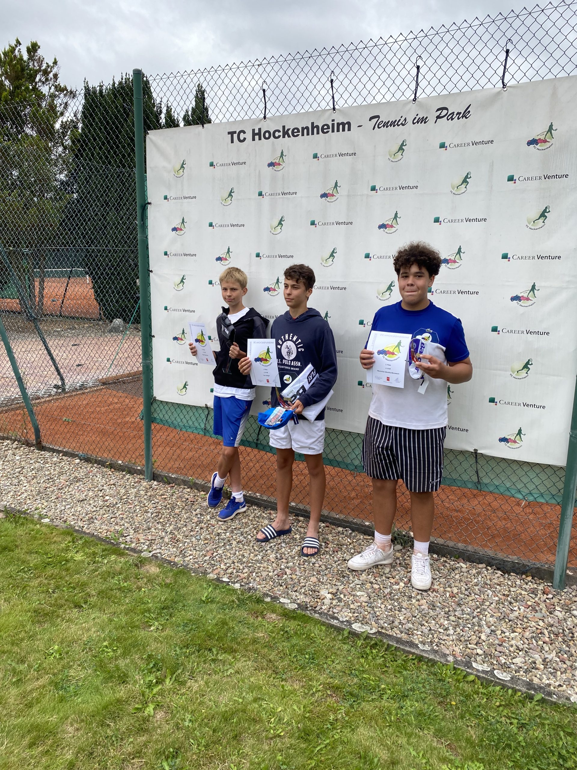 U16 M Rytis Razminas (2.) Tom Geiger (1.) Maxi. Montilla Moraweck (3.)